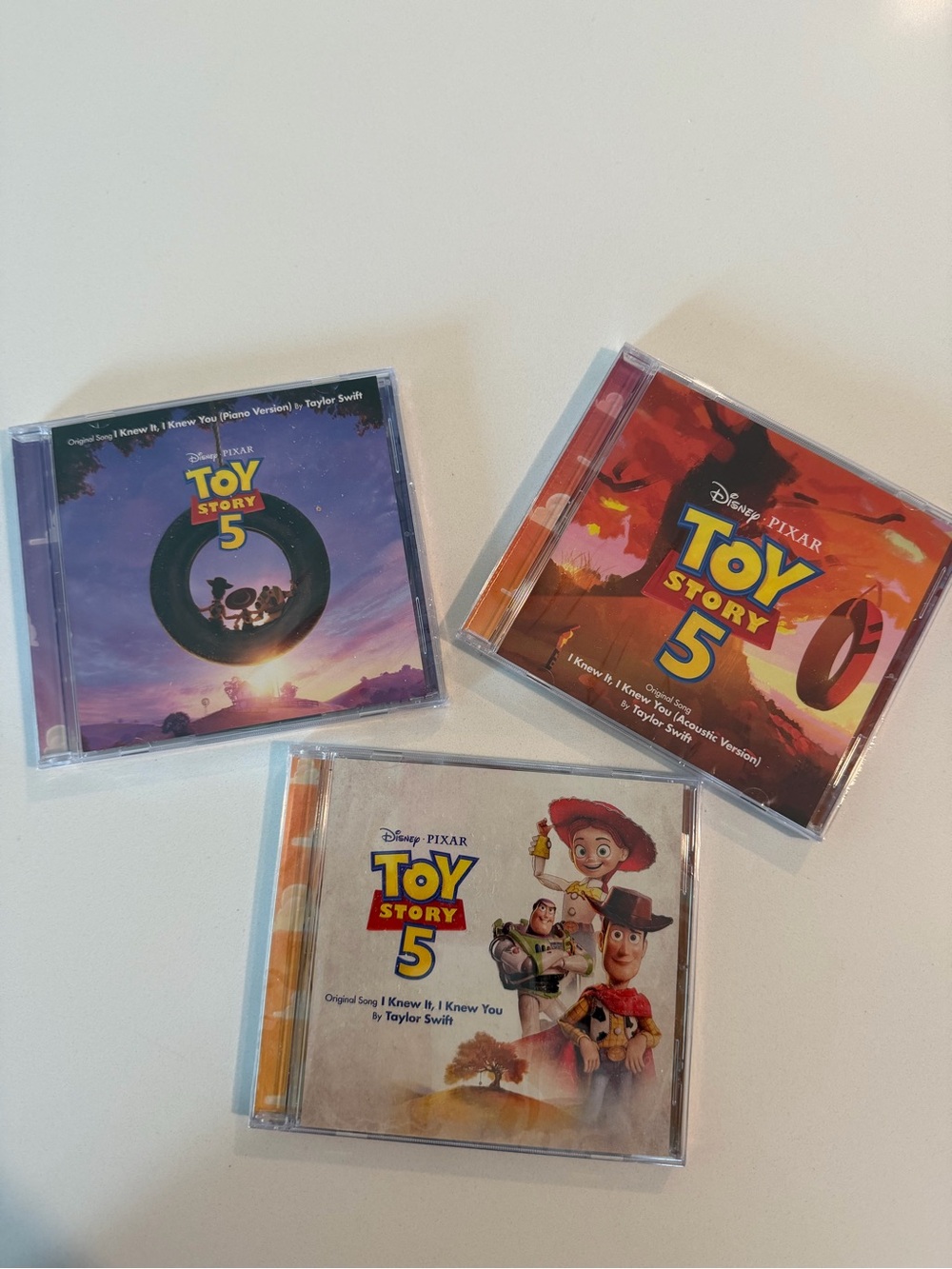 Taylor Swift + Toy Story 5 I Knew It, I Knew You three set CD’s